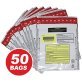Nadex™ Coins Tamper-Evident 9-In. x 12-In. Opaque FRAUDSTOPPER® Bank Deposit Bags, 50 Pack