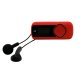 GPX® MP3 Player with FM Radio, Bluetooth® Transmitter, and Wired Earbuds, Red, MWB308R