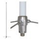 Tram® 200-Watt Pretuned 400 MHz to 495 MHz UHF Fiberglass Base Antenna with 50-Ohm UHF SO-239 Connector, 39 In. Tall (Stainless Steel)