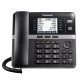 Panasonic® Corded DECT 6.0 4-Line Office Phone Base Station with Answering Machine, Black, KX-TGW420B