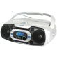 Supersonic® Bluetooth® CD/Cassette/Radio Portable Audio System, White, SC-729BT