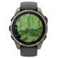 Garmin® fēnix 8 Pro AMOLED Sapphire Multisport 47-mm GPS Watch with InReach® Technology and Silicone Band (Graphite/Black)
